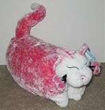 Amy Lacomb WhimsiClay Plush Cotton Candy Cat Pillow
