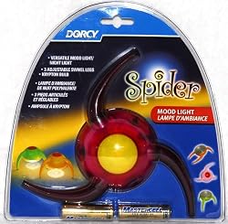 Dorcy "Spider" Versatile Mood Light / Night Light, Pink with White Krypton Bulb (1 Each)