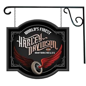 Harley-Davidson® Winged Wheel 2 Sided Pub Sign HDL-15301