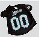 Officially Licensed By the MLB - Florida Marlins Dog Baseball Jersey - Medium