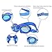 Ipow Kids Cute Dolphin Cartoon Seal Swim Goggle,Safety Pool Goggles,Best for Boys and Girls,Blue