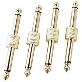 Mr. Power 1/4 Inch Guitar Effect Pedal to Pedal Coulper Connector(4 Pack)