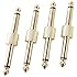 Mr. Power 1/4 Inch Guitar Effect Pedal to Pedal Coulper Connector(4 Pack)