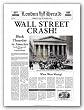 Wall Street Crash! by Anonymous 16"x12" Art Print Poster Vintage