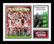 Buy 2007 Boston Red Sox MLB World Champions Milestone Collage Framed 8 x 10 Photograph by All About Autographs