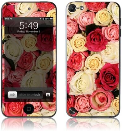 TaylorHe Vinyl Skins for iPod Touch 5 Ultra-slim Protection Perfect Fit Made in Britain Colourful Decal With Patterns Colourful Roses