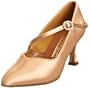 International Dance Shoes ICS Super Star Single Strap Diamante Flesh Satin Dance, Chaussures danse femme