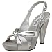 Dyeables Women's Mambo Platform,Silver Satin/Metal...