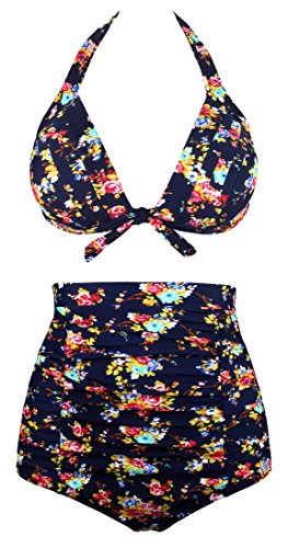 Angerella Women Swimwear High Waisted Bikinis Swimsuits(BKI045-N1-4XL)