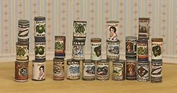 24 Old Fashioned Collector's Miniature Country Store Groceries Dollhouse Miniature