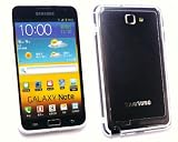 Flash Superstore Samsung Galaxy Note Moulded Plastic Bumper Frame Skin Cover/Case White Clear: samsung galaxy note bumper
