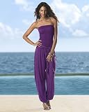 Newport News Harem Leg Sash Tie Bandeau Jumpsuit