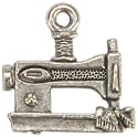 Metal Charms 1/Pkg-Silver Sewing Machine