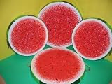WATERMELON 3-D Big Ceramic Stove Burner Covers Watermelons NEW