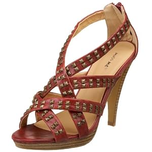 Buy Miss Me Ladies Becka-1 Open Toe Studded Pump by Miss Me