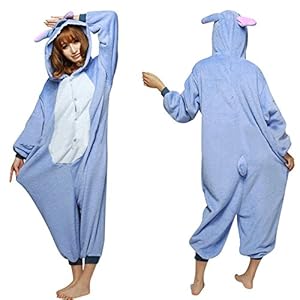 SaiDeng Kigurumi Pajamas Unisex Adult Cosplay Costume Animal Size L Stitch