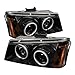 Spyder Auto Chevy Silverado 1500/2500/3500 Black CCFL Projector Headlight