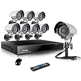 Zmodo 8CH CCTV H.264 DVR Security Surveillance Camera System & 8 Color Outdoor IR Security Camera System with 1TB Hard Drive
