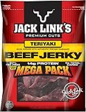 Jack Link's Beef Jerky, Teriyaki, 10-Ounce Mega Pack  (Pack of 2)