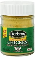 Herbox Granular Sodium Free Chicken Bouillon, 3.3-Ounce (Pack of 12)