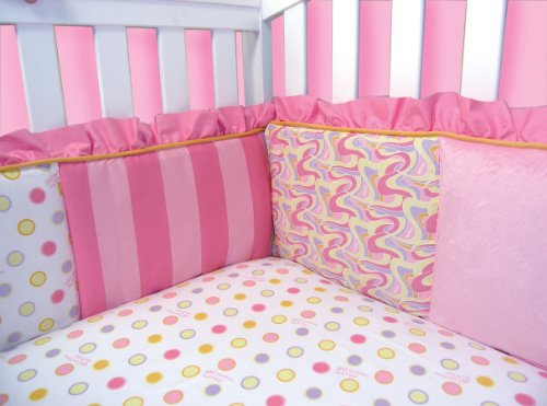 Trend Lab Dr. Seuss Crib Bumpers Oh The Places You'll Go, Pink