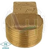 NUSET 1 Brass or Bronze Square Head Plug (U291-25)