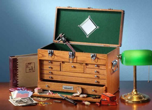 Gerstner International GI-530 Red Oak Tool Chest Nickel Plated Hardware FULLY WARRANTED