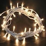 100m Outdoor Led String Lights Warm White With White Cable
