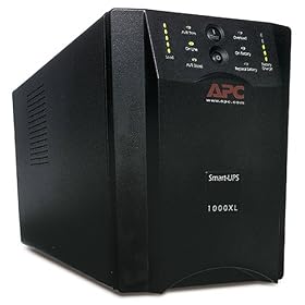 Click here to buy APC SUA1000XL Smart-UPS XL 1000 VA 120 V UPS with USB and Serial Interface by APC.