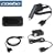 Black Horizontal Pouch Leather Carrying Case with Belt Clip + Rapid Car Charger + Home Travel Charger + USB Data Cable for AT&T Sony Ericsson W760 W760a Cell Phone