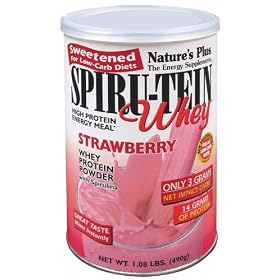 Nature's Plus Low-Carb Spt Whey Strawberry 1.08lb - 1.08 EA