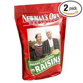 Newman's Own®Organics Raisin Stand-up Zip Bag, 32-Ounce Bag (Pack of 2)