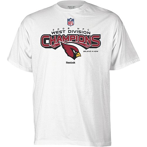 Buy Reebok Arizona Cardinals 2008 NFC Division Champions Youth Locker Room T-Shirt by Reebok