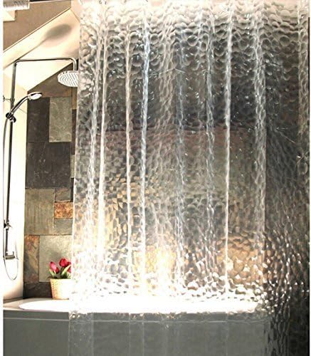 iFun iCool Heavy Duty 3d Cube Shower Curtain Waterproof, Mildew-free Shower Curtain for Bath 72-Inch by 72-Inch