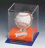 Single Baseball Display Case with Gold Glove and Team Colors