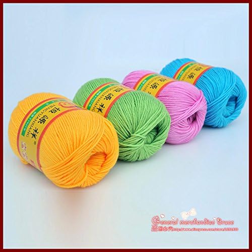 Wholesale! 10 pieces/lot Knitting Yarn Natural Soft Cashmere/Silk&Cotton Skein Baby Yarn