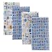 Gerber Flannel Burp Cloths 4 Pk - Blue