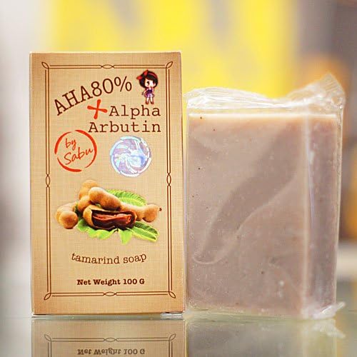 80 G.Alpha Arbutin Whitening Herbal Soap AHA 80% by Sabu,Skin Lightening, White