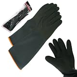Trademark 75-9918 Heavy Black Rubber Crinkle Gloves
