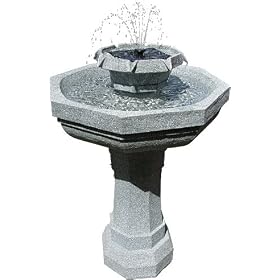 Solar Birdbath Fountain PIN104 by 