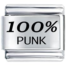 100% Punk Gift Italian Charm