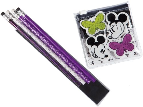 Heunec 016170 - Crazy Disney - Bleistift - Set striking purple und Radiererset Preisvergleich