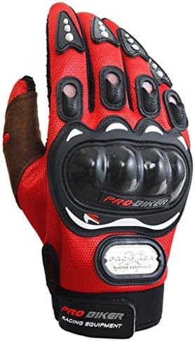 Free Men's Hard Knuckle Full Finger Military Gear Tactical Gloves Red M