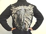 Mission Clothing Winged Angel and Demon Studded Cross Shirt