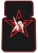 Betty Boop Star 2pc Front Floor Mats (Black/Red)