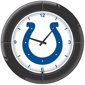 Imperial Indianapolis Colts Licensed Everbrite Neon Wall Clock