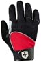 Harbinger Adventure Series Mucka Full Finger Mountain Biking Gloves (Medium, Black/Red)