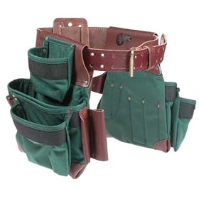Custom Leathercraft 54491 16-Pocket, 4-Piece, Professional Carpenters Combo by Custom Leathercraft