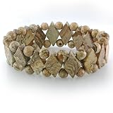 Cute Stretchy Picture Jasper Bracelet