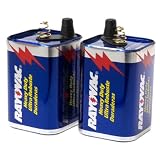 Rayovac 6-Volt Heavy Duty Lantern Battery - 2 Pack